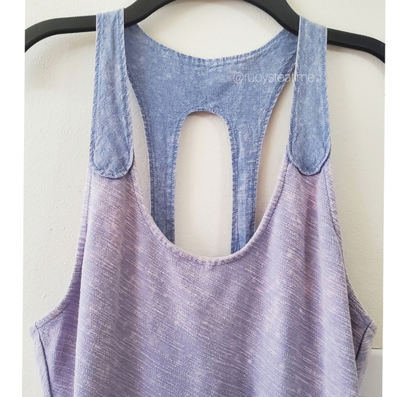 🎉 Rare! FREE PEOPLE Retro Lavender Acid Wash,  Bodycon Mini Dress, New with Tag - Picture 3 of 9